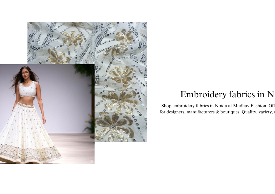 embroidery fabrics in Noida