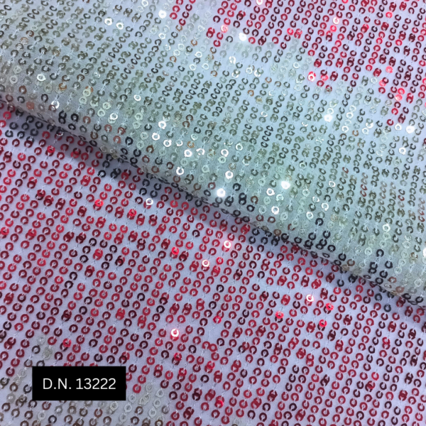 3-Color Lyning Sequins Fabric for Partywear Dress