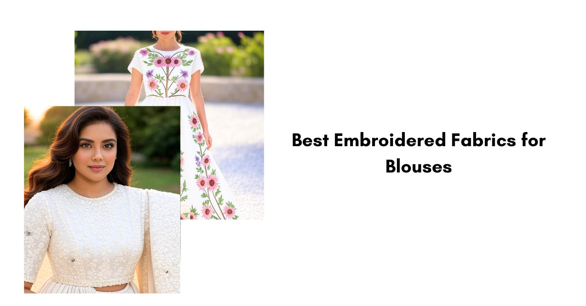 Best Embroidered Fabrics for Blouses