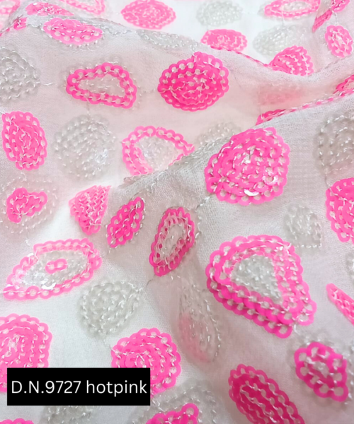 Buy Hot Pink Sequin Fabric