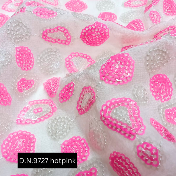 Buy Hot Pink Sequin Fabric