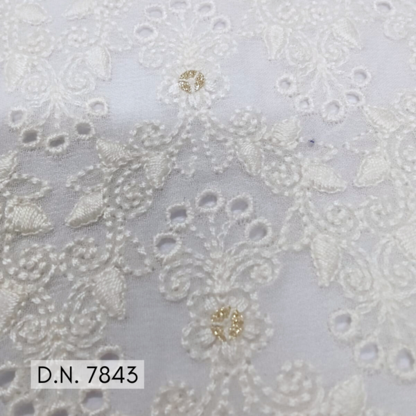 Buy Swiss Embroidery Georgette Fabric for Luxurious Garment Creation