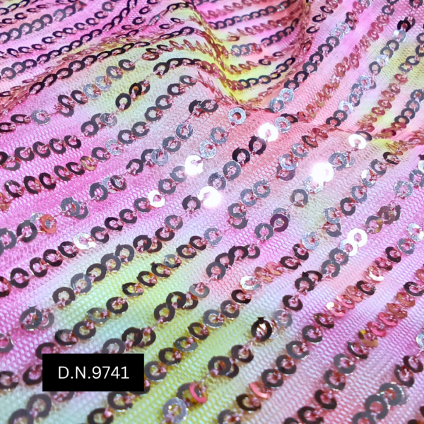 Colorful Sequin Fabric for Party Wear & Jackets