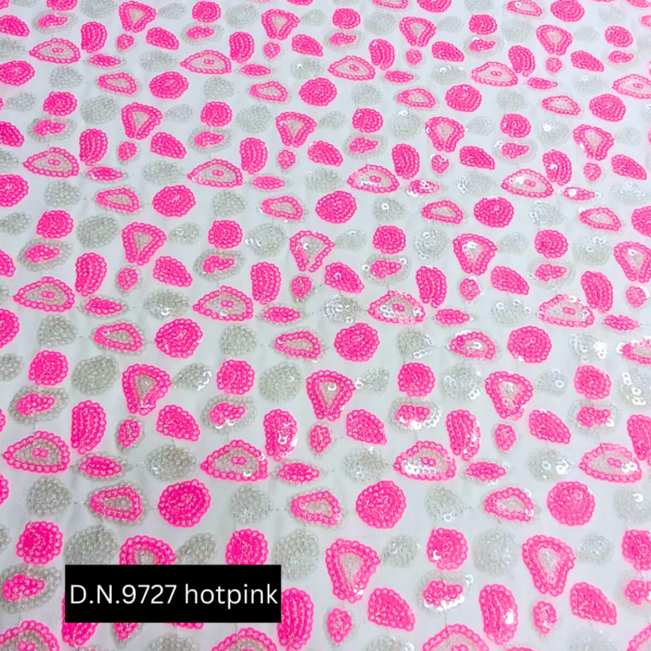 Designer Buy Hot Pink Sequin Fabric