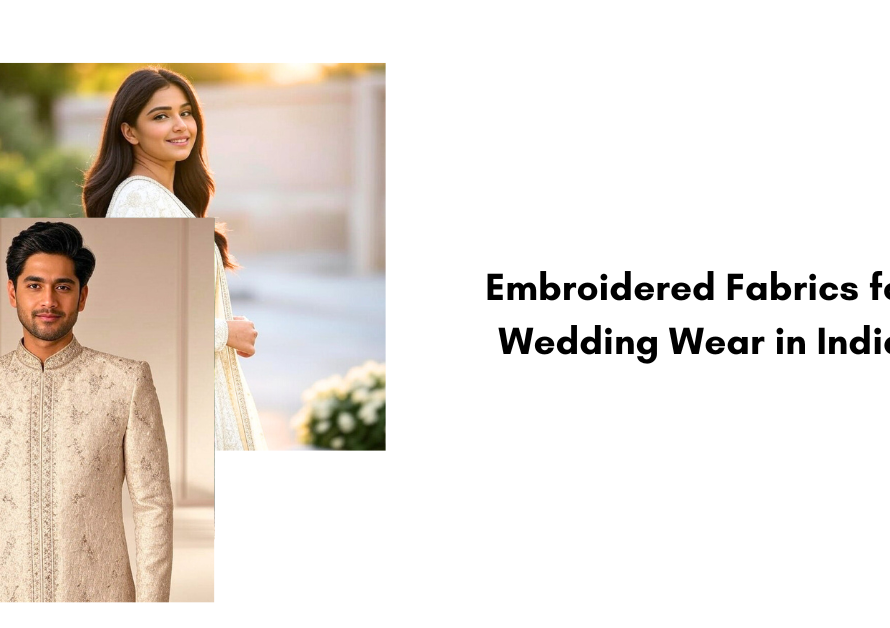 Embroidered Fabrics for Wedding Wear in India