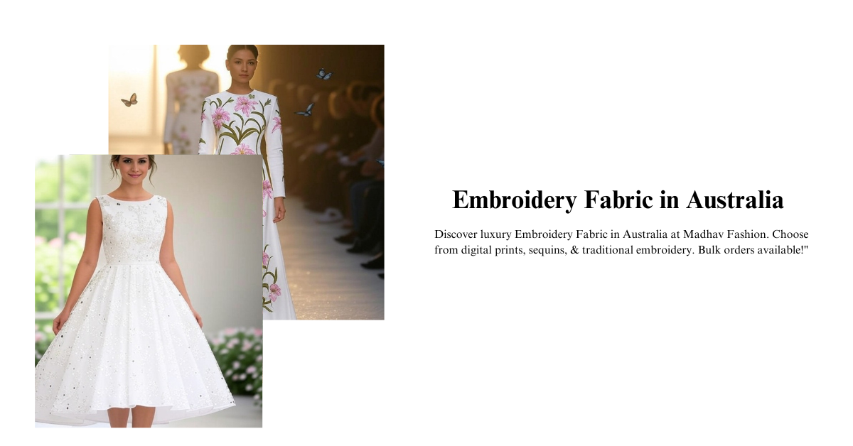 Embroidery Fabric in Australia: A Comprehensive Guide for Fashion Designers, Manufacturers, and Boutiques