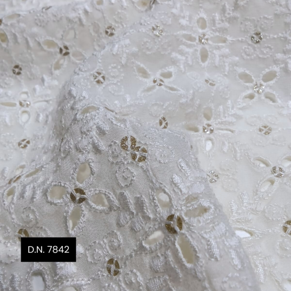 Schiffli Lace Designer Fabric