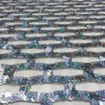 Luxury Sky Blue Sequin Embroidered Net Fabric – Ideal for Women’s Fashion