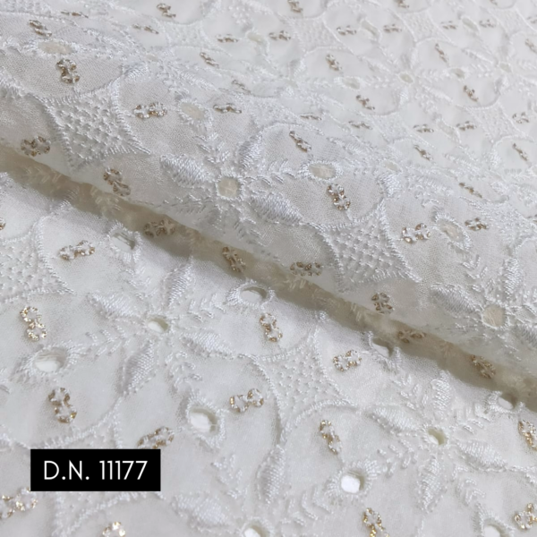 Premium Schiffli fabric for sarees and dresses