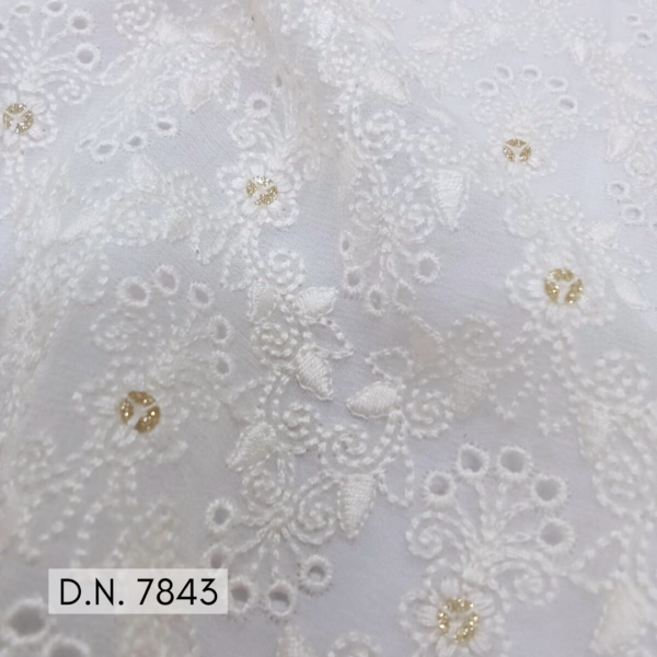 Premium Swiss Embroidery Georgette Fabric for Luxurious Garments