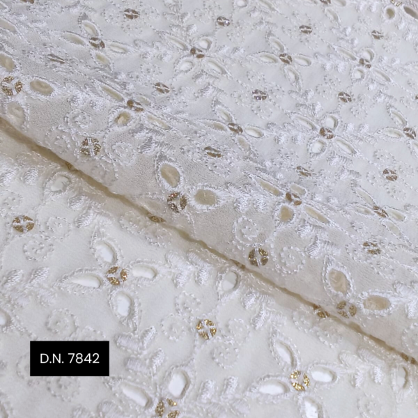 Schiffli Lace Georgette Fabric Luxury for Every Outfit