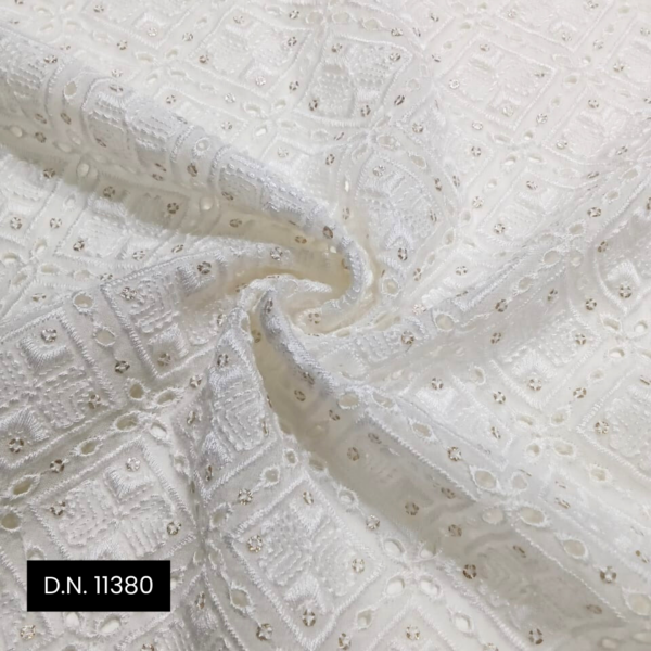 Swiss Embroidery Georgette Fabric – Perfect for Premium Apparel