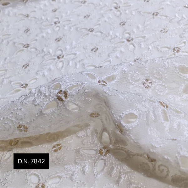 Swiss Schiffli Lace Fabric Perfect for Elegant Designs