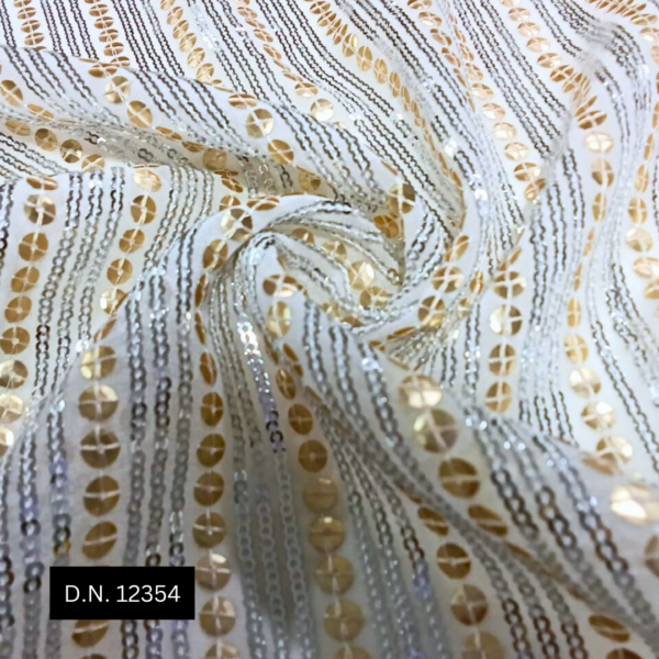 Awesome Heavy Lining Sequin Embroidery Fabric