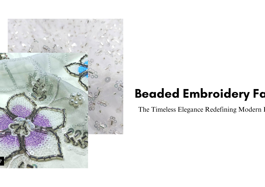 beaded embroidery fabrics