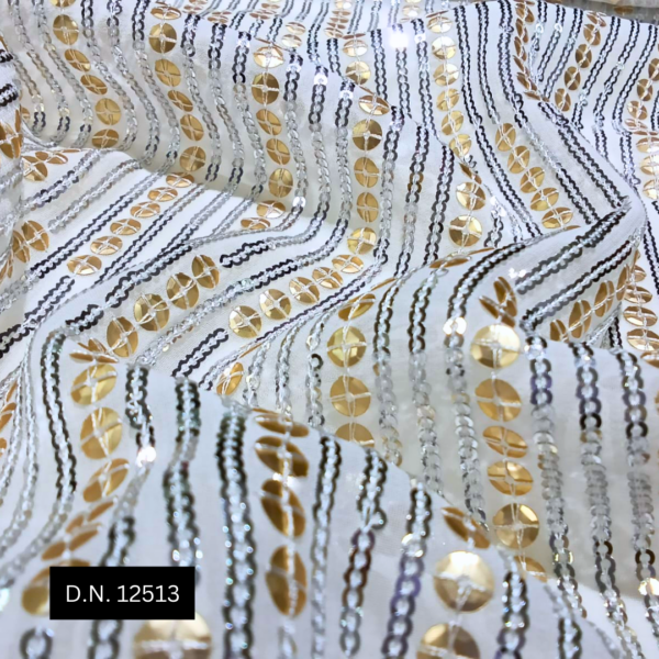 Beautiful Pattern Sequin Fabric