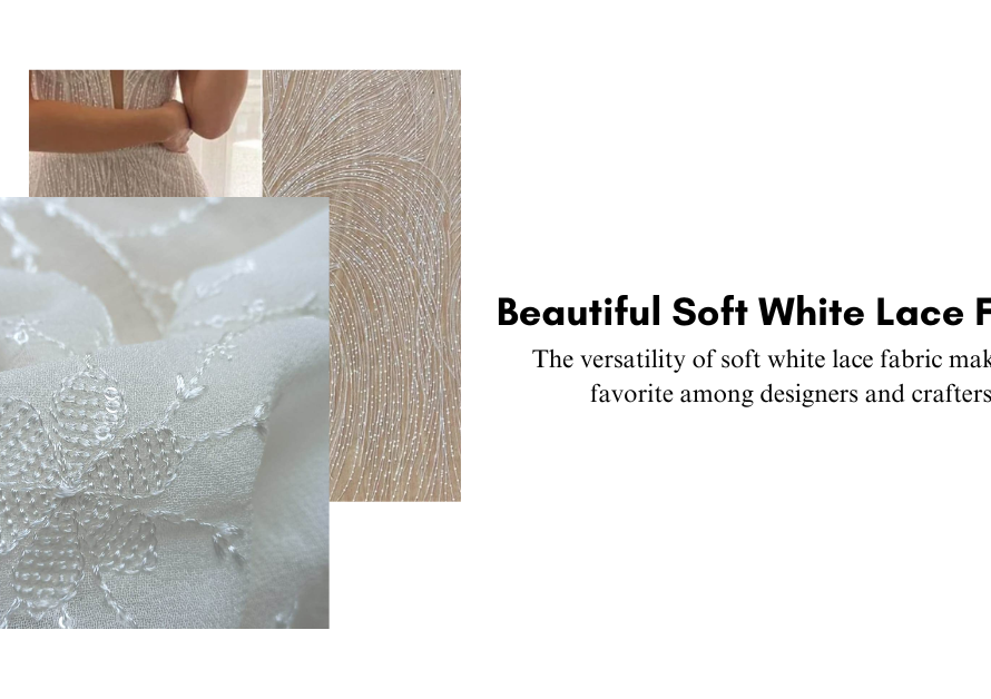 Beautiful Soft White Lace Fabric