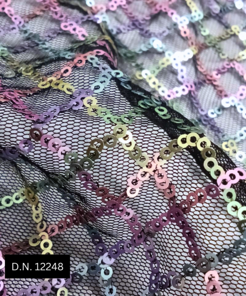 Buy Squires Lining Net Sequins Fabric – A Touch of Luxury and Elegance