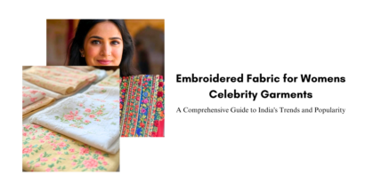 Embroidered Fabric for Womens Celebrity Garments