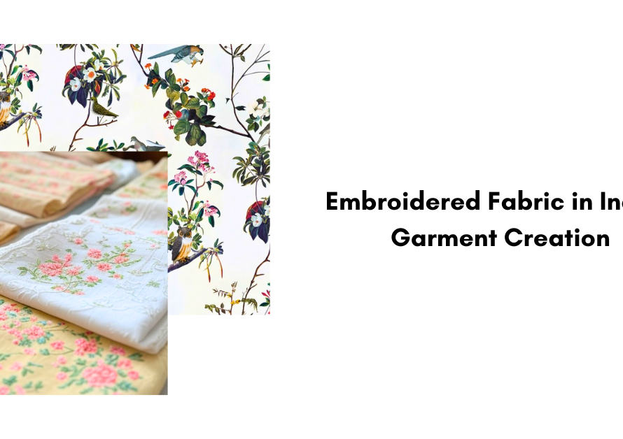 Embroidered Fabric in Indian Garment Creation