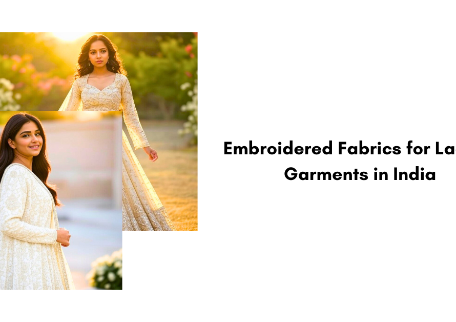 Embroidered Fabrics for Ladies Garments in India: A Timeless Elegance