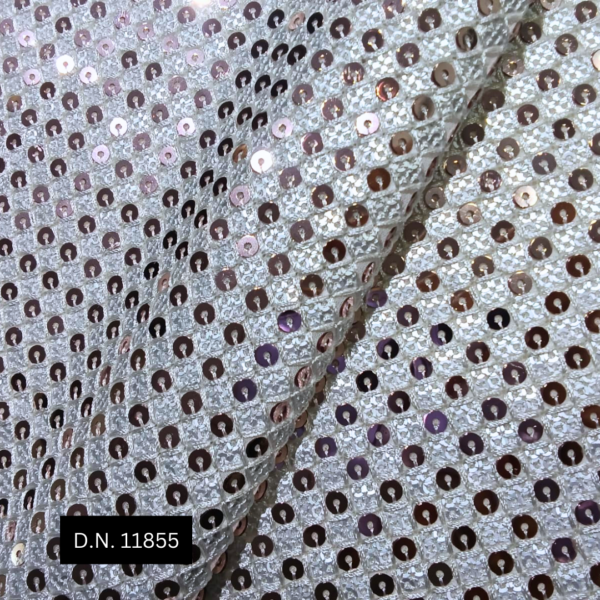 High-Quality Allover 4 Sequins Georgette Fabric for Global Fashion Designers