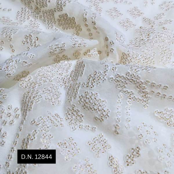 High-Quality Georgette Chikankari Fabric – Trusted by Global Fashion Houses