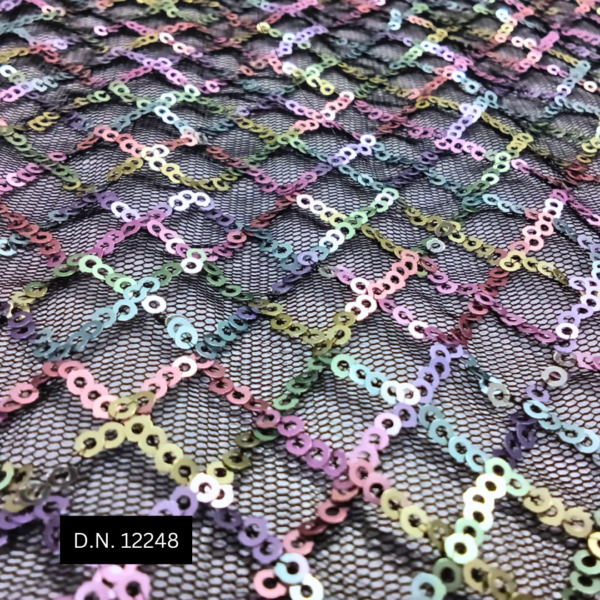 Buy Squires Lining Net Sequins Fabric – A Touch of Luxury and Elegance