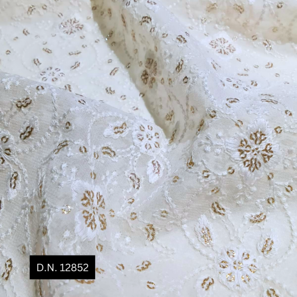 Luxury Embroidered Georgette Fabric