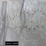 Pure Cotton Schiffli Lace Fabric – Hakoba Embroidery for High-End Fashion