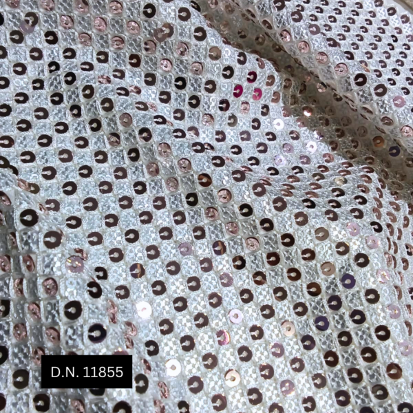 Wholesale Allover 4 Sequins Georgette Fabric for Garment Manufacturers