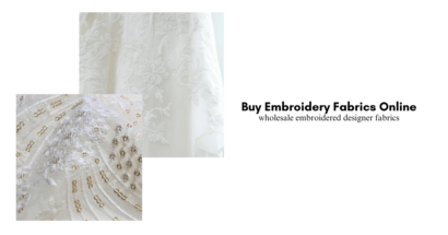 wholesale embroidered designer fabrics