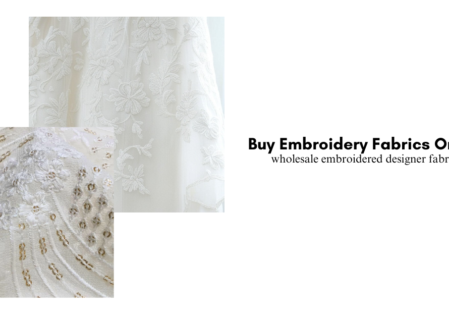 wholesale embroidered designer fabrics