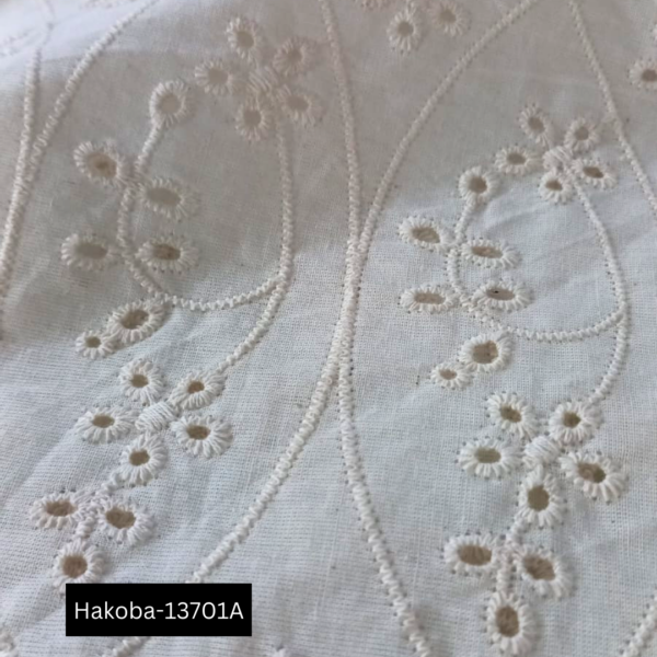 Luxury Cotton Lace Fabric – High-Quality Embroidery Textile for Bulk Buyers