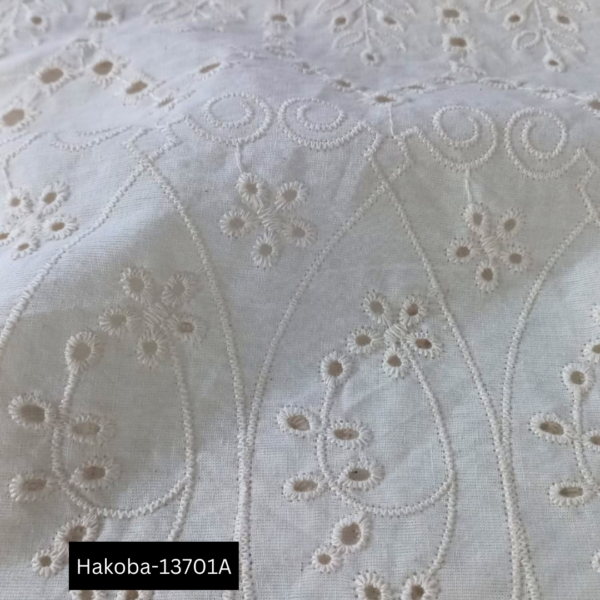 100% Pure Cotton Lace Embroidery Fabric – Luxury Textile for Wholesale Buyers, Fashion Designers, and Garment Manufacturers Worldwide