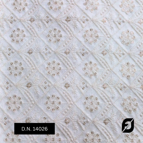 Luxurious Embroidered Sherwani Fabric for Men's Ethnic Wear