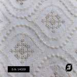 Traditional Lucknowi Embroidery Fabric for Sherwani & Kurta