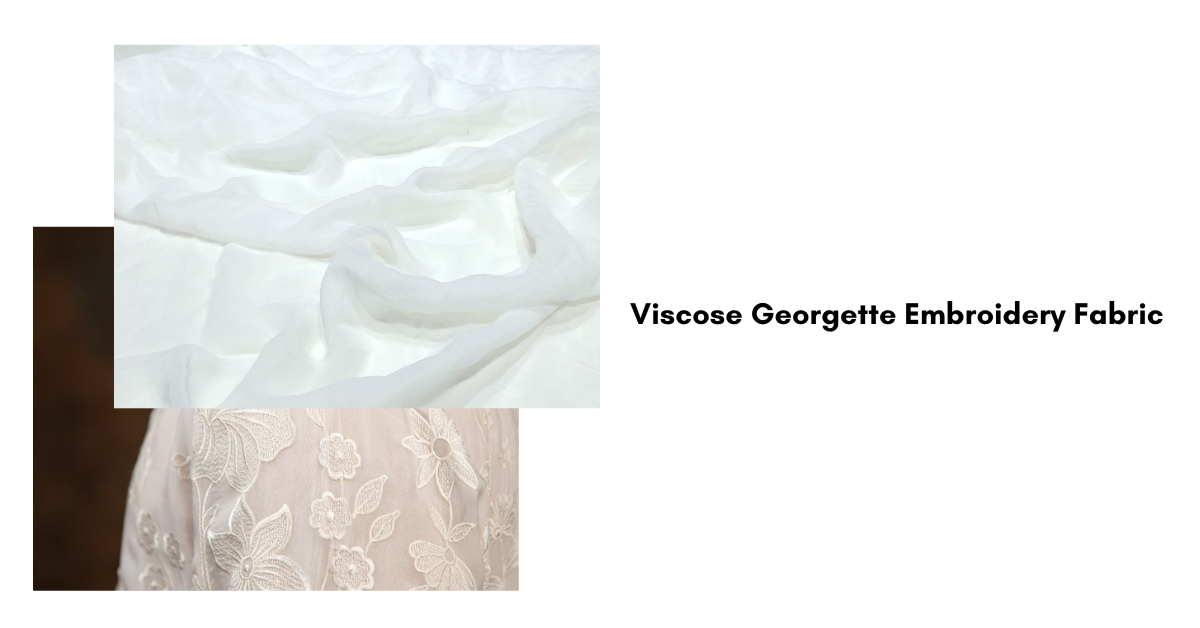 Viscose Georgette Embroidery Fabric