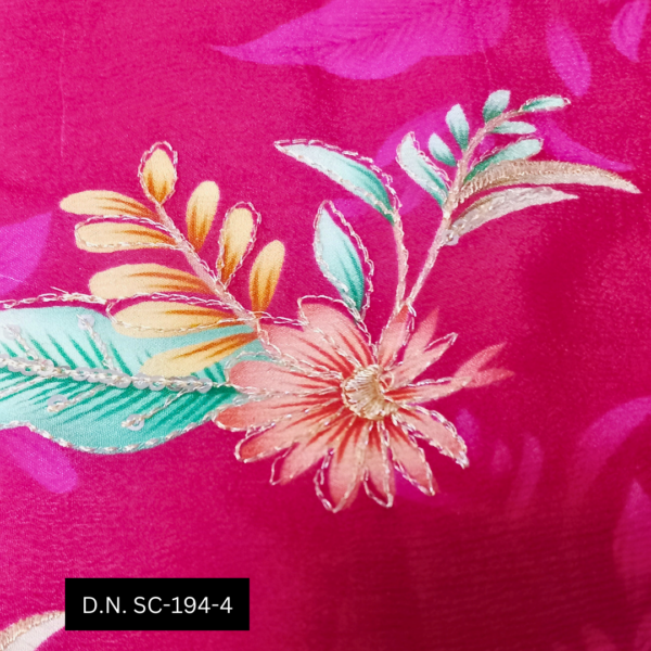 beautiful maroon Position print fabric