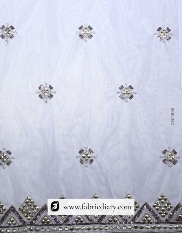 Designer Dupatta Fabric with Sequins Work (1)