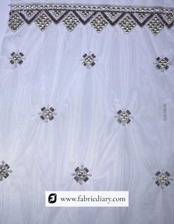 Designer Dupatta Fabric with Sequins Work (2)
