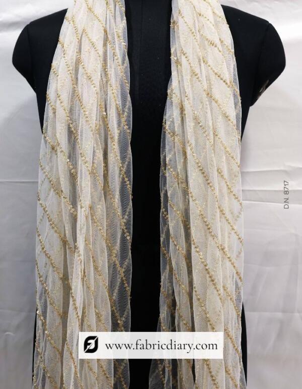 Luxury Sequin Lace Fabric India