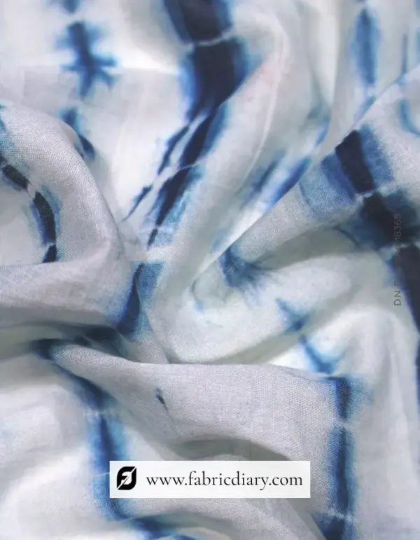 Designer Cotton Shibori Print Fabric in Asia