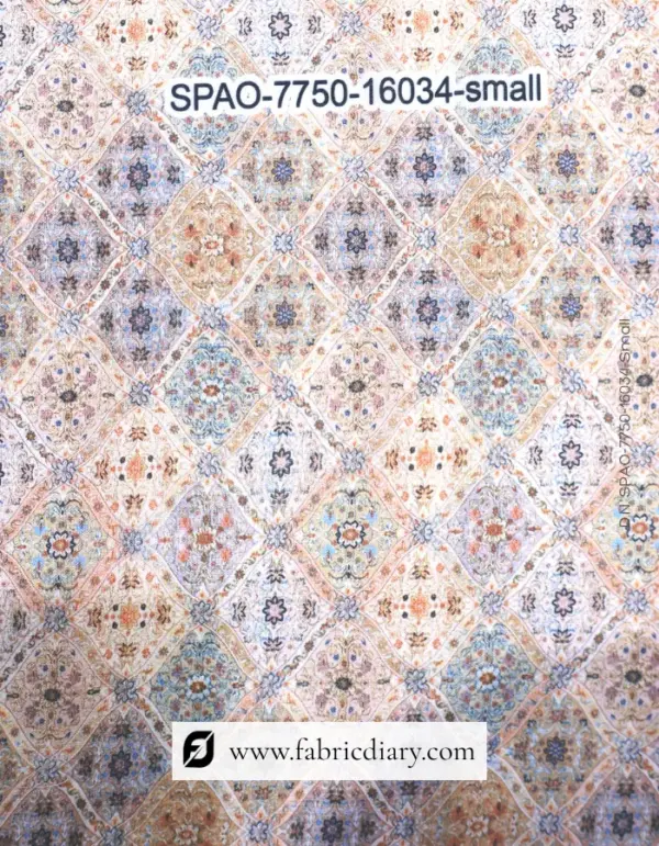 Vintage Poly Linen Print Fabric Wholesale