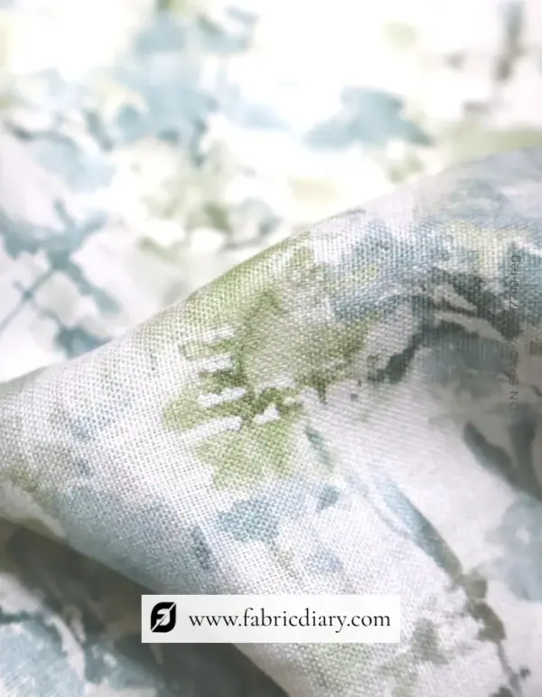 High-Quality Geometric Print Fabric Online in 44 Inch Poly Linen Cotton