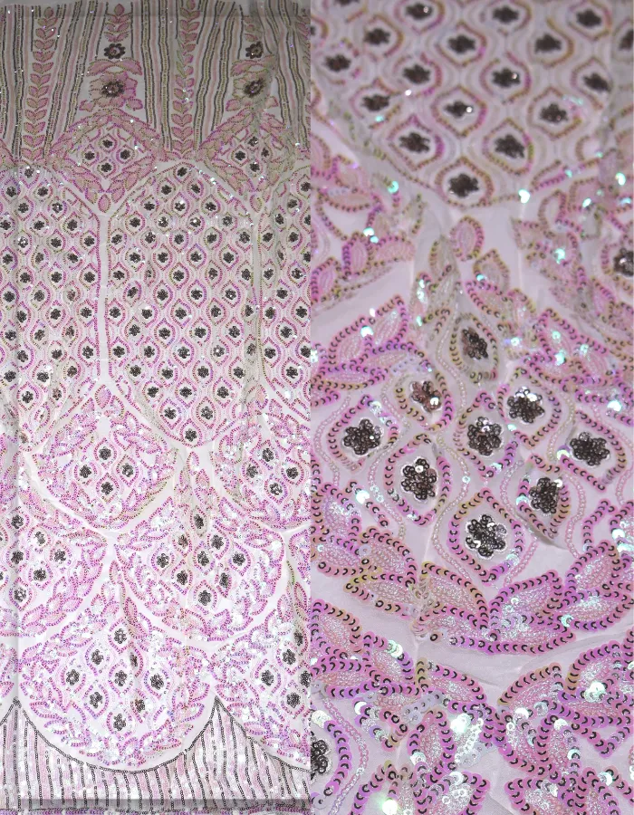 Sequins Fabric for Modern Dress in Middle East