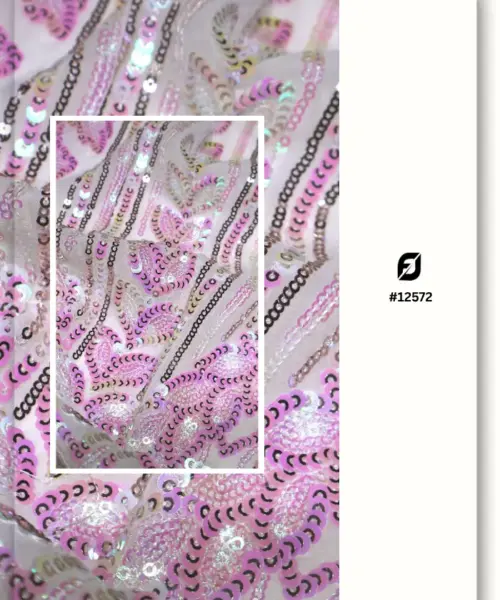 Luxury Sequins Fabric for Modern Dress in Middle East