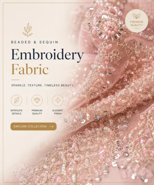 Beaded & Sequin Embroidery Fabric