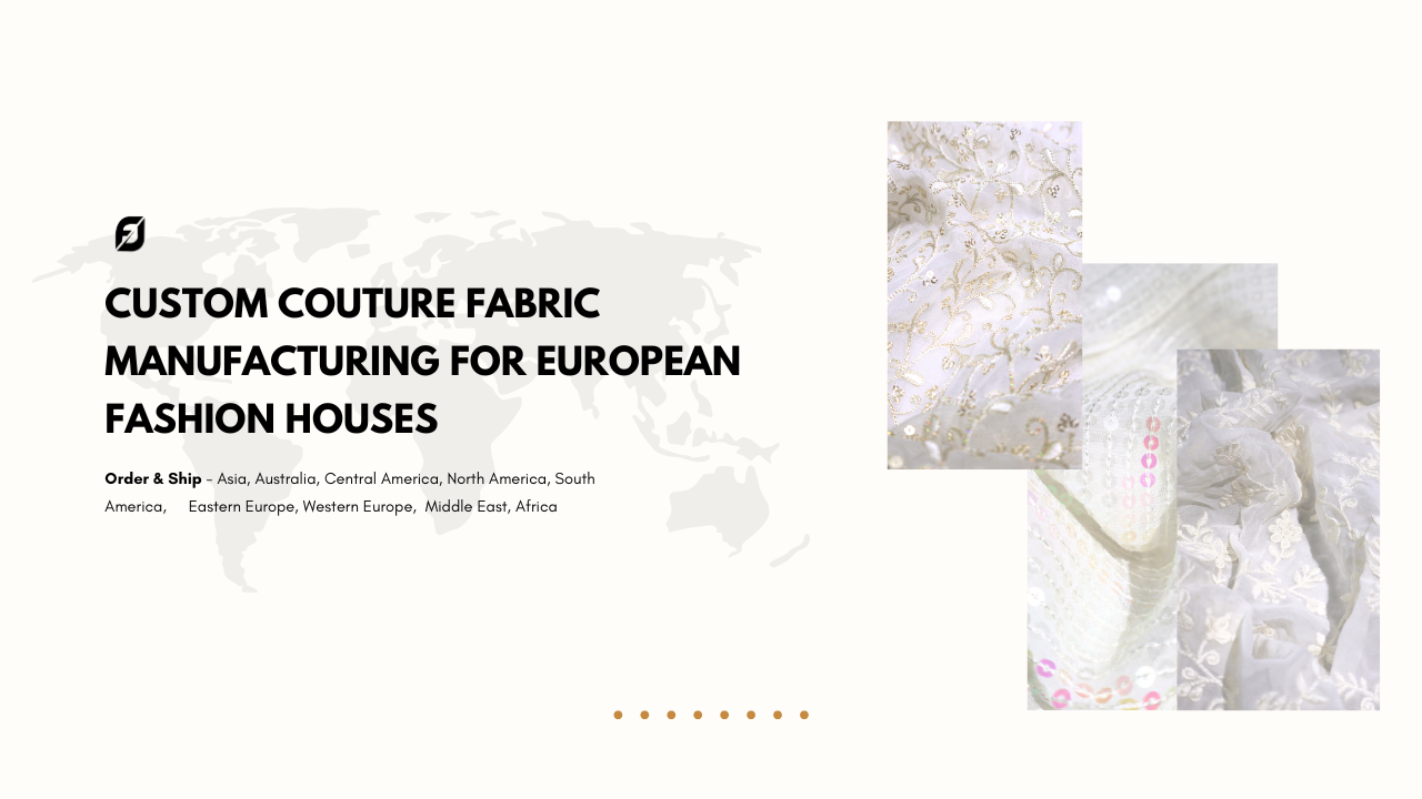 Custom Couture Fabric Manufacturing for European Fashion Houses
