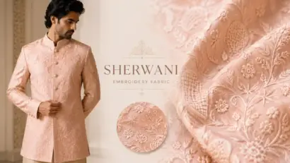 Sherwani Embroidery Fabric